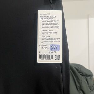 lululemon athletica Smooth-Fit Pull-On High-Rise Straight Leg Pants - Black